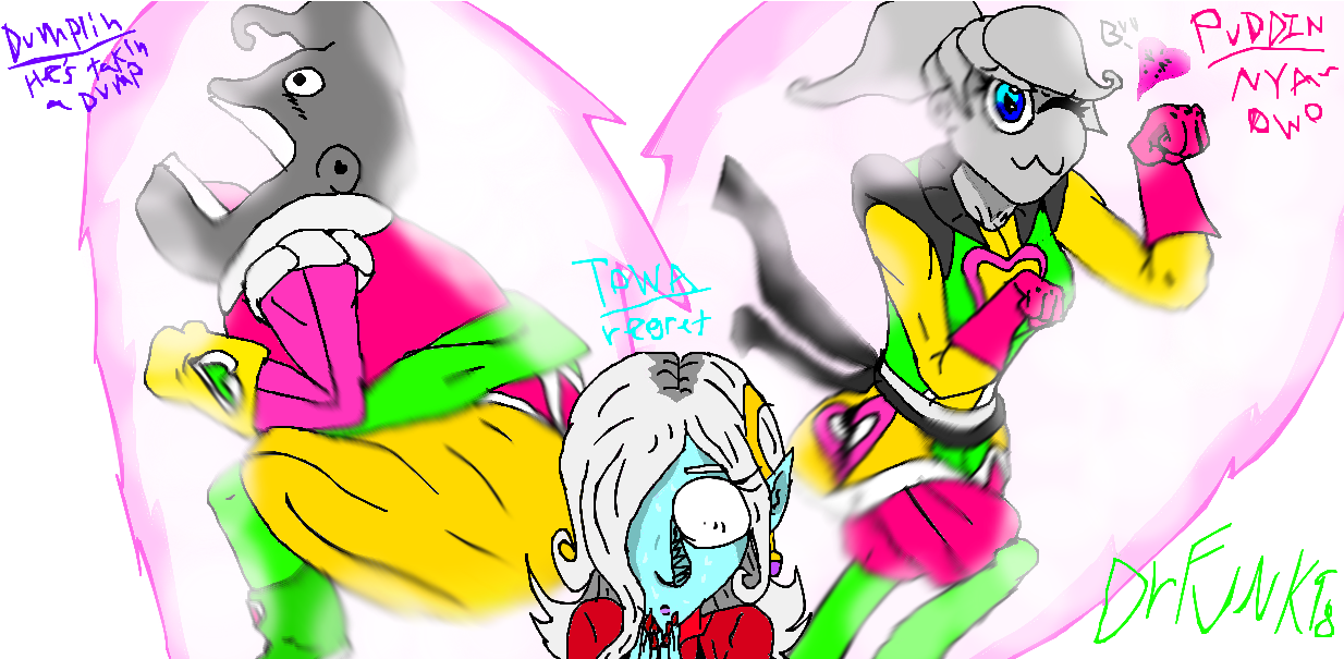 Puddins Day Out With Her Parents By Drfunk98 - Dragon Ball Xenoverse 2 Puddin (1240x604)