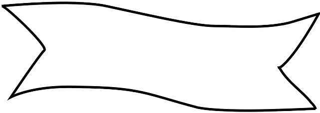 Outline, Signs, Symbols, Ribbon, Banner, Awards, Title - Transparent White Banner Shape (640x320)