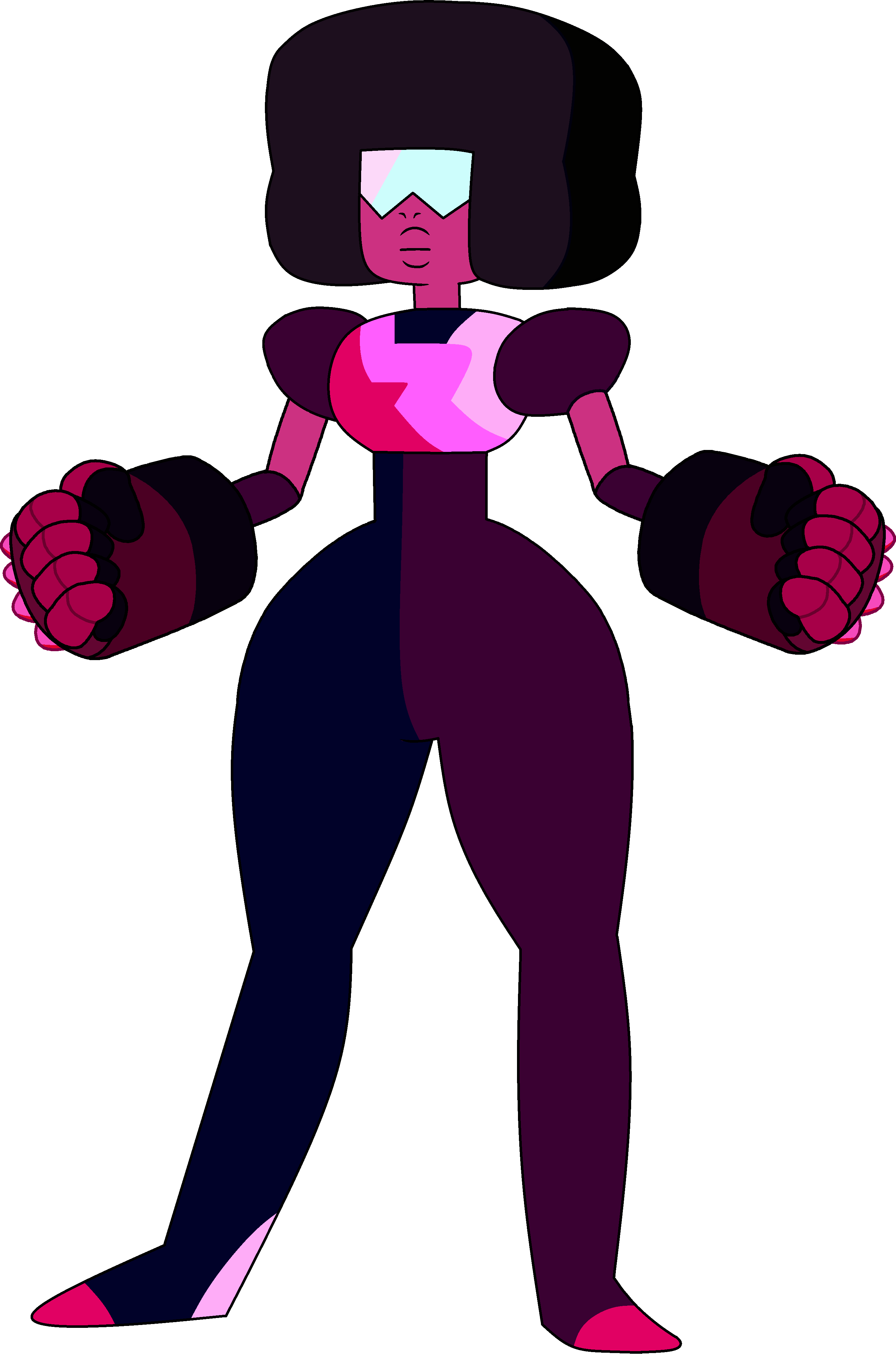 Garnet With Gauntlets - Steven Universe Character Design (2811x4246)