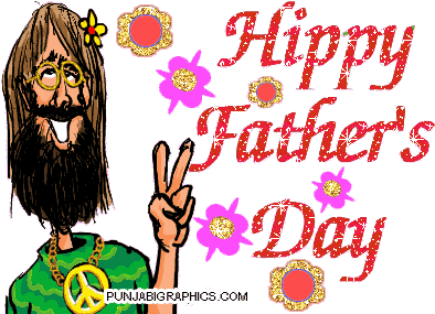Hippie Father's Day Gif ☮️ - Happy Fathers Day Gif (432x288)