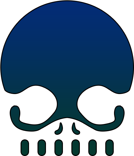 Fairy Tail Blue Skull Symbol (515x515)