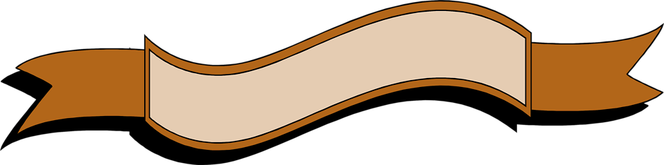 Brown Blank Banner Clipart - Brown Banner Png (958x239)