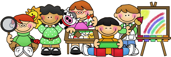 A Day In Reception Class - Children Learning Clip Art (600x200)