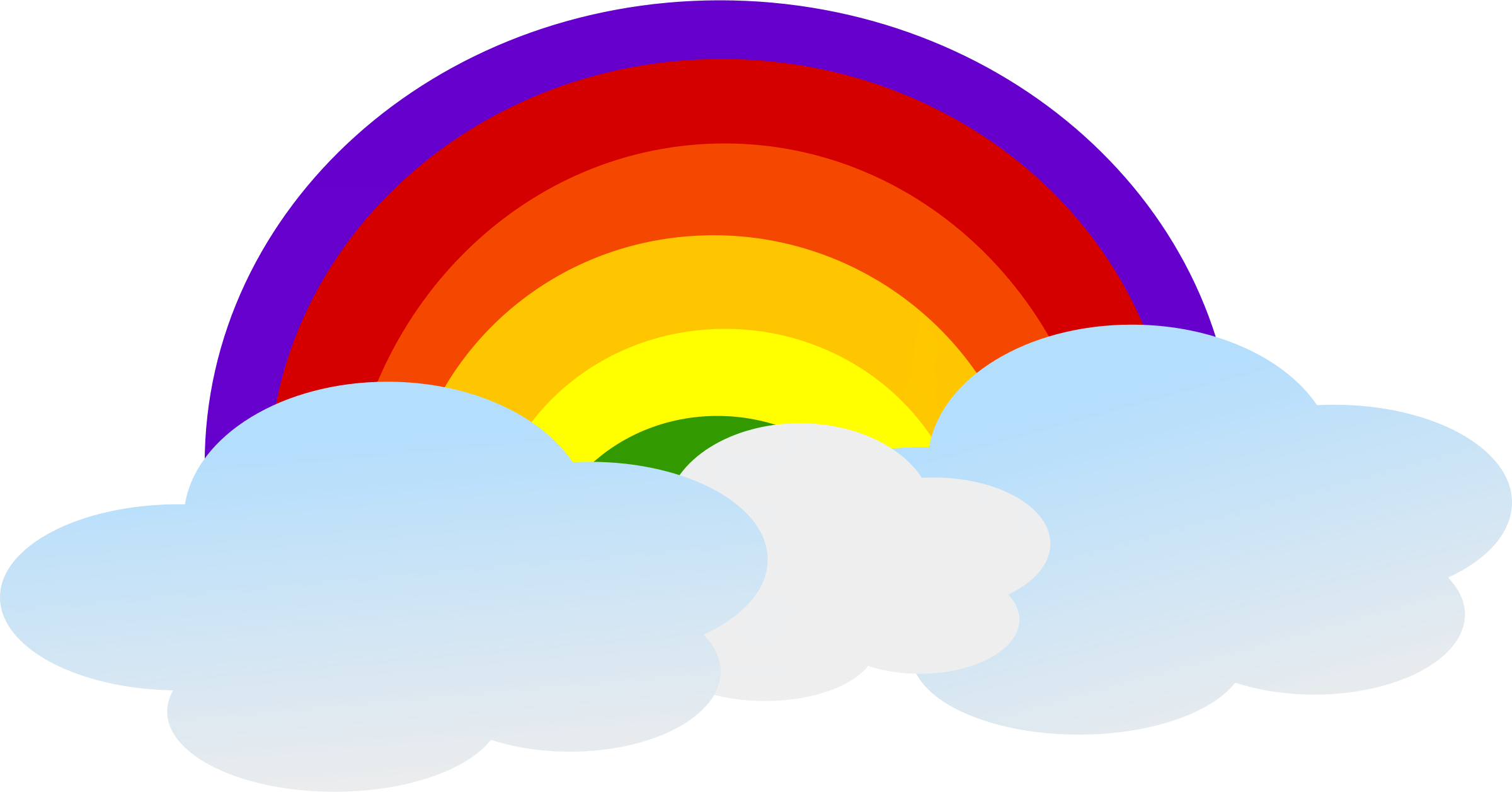 Rainbow And Cloud Clipart - Clouds With Rainbow Clipart.