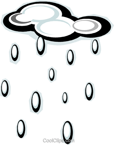 Rain Clouds Royalty Free Vector Clip Art Illustration - Water Cycle (378x480)