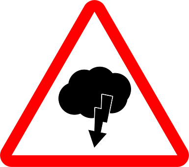 Storm, Warning, Thunderstorm, Cloud - Electricity Shock (385x340)