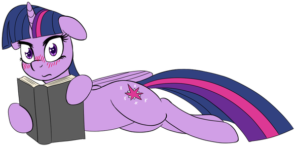 Твайка Просто Читает Книгу - Cartoon (600x305)