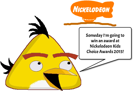 Chuck's Dream To Win An Award At Nick's Kca 2015 By - Angry Birds Go! (620x451)