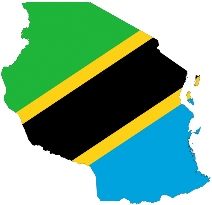 Police Arrest 10 Suspected Militants Hiding In A Mosque - Tanzania Flag Map (720x699)