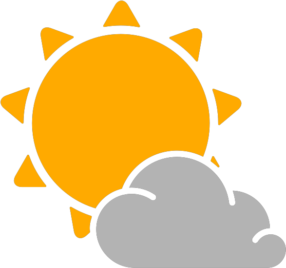 27°c - Partly Cloudy Weather Icon (600x600)