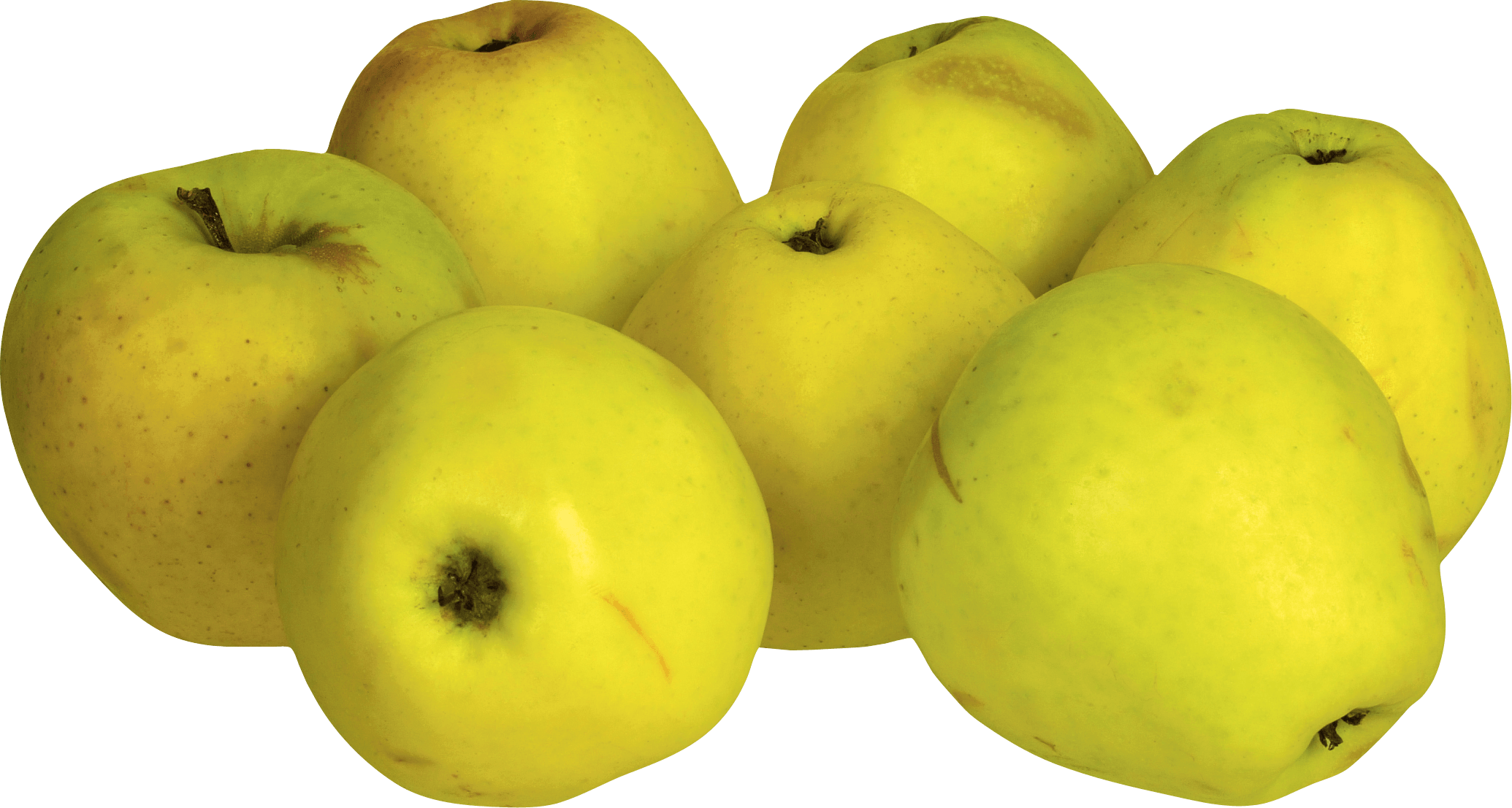 Yellow Apples Png (2070x1107)