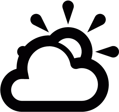 Partly Cloudy Vector - Parcialmente Nublado Icono (400x400)