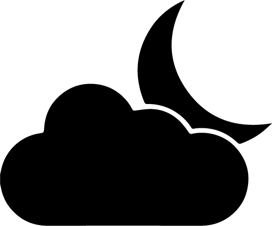 Moon And Cloud Icon (558x465)