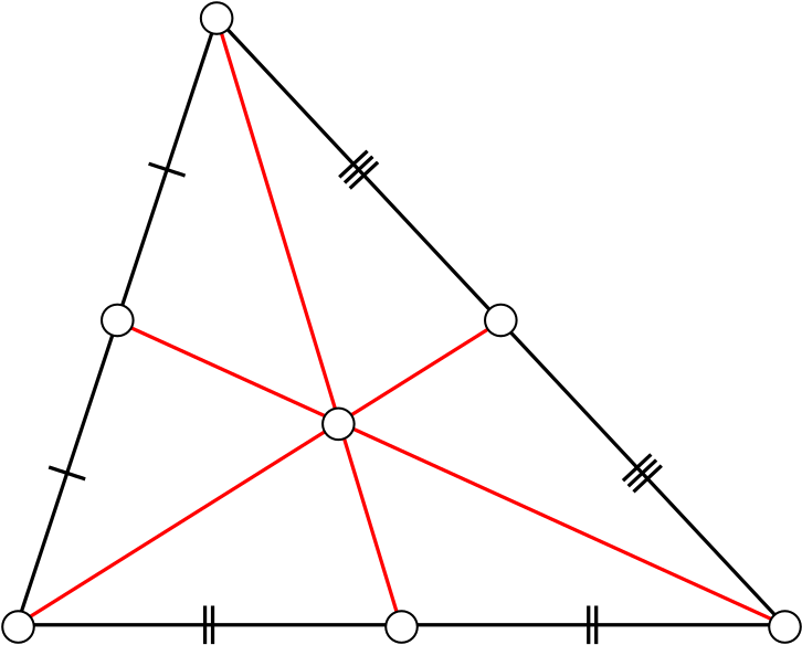 File - Triangle - Centroid - Svg - Concepto De Cubismo Matematico (743x600)