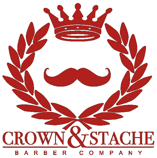 Logo - Crown And Stache Barber Company (516x522)