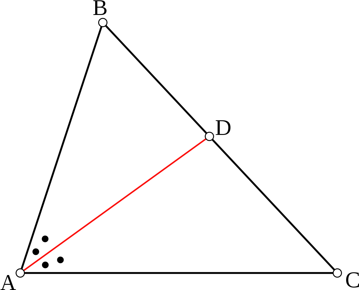 A Triangle Has Corners At Points A, B, And C - Angle Bisector Of A Triangle (1200x975)