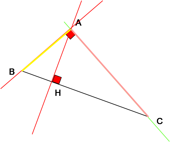 Droites Particulières D'un Triangle - Triangle (571x477)