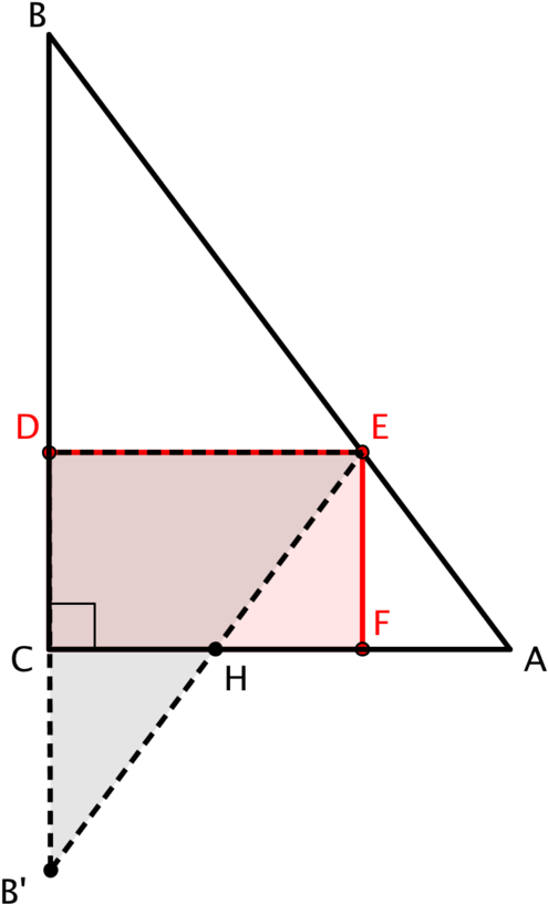 B Prime Is The New Position For B After The Folding - Fold (599x876)