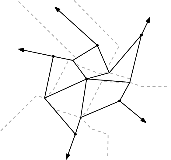 The Spoke Diagram Depends Only On The Number Of Sites, - Line Art (562x527)