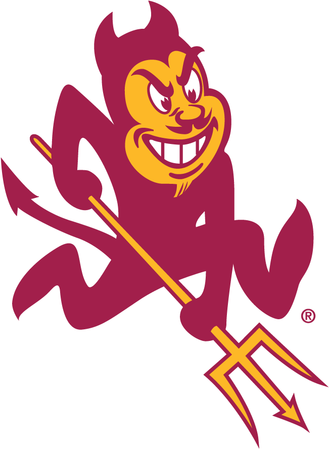 Sparky Used To Also Be The Sun Devils' Primary Logo - Arizona State University Mascot (900x900)