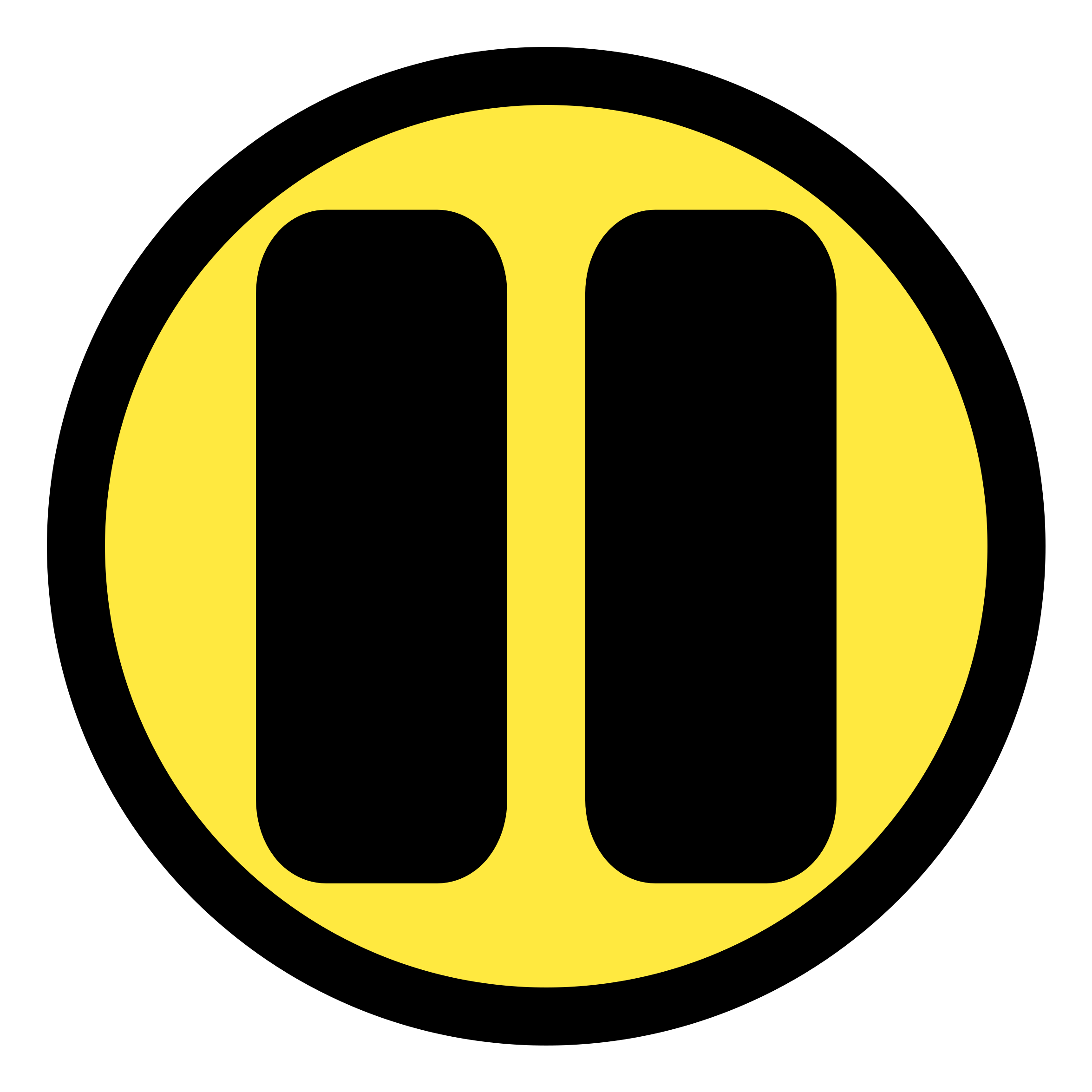 Clipart - - Pause Hd Icon Png (2400x2400)