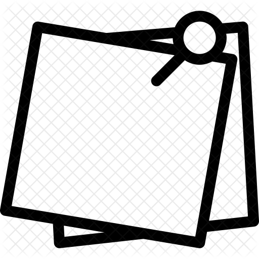 Sticky Notes Icon - Pin Notes Icon (512x512)