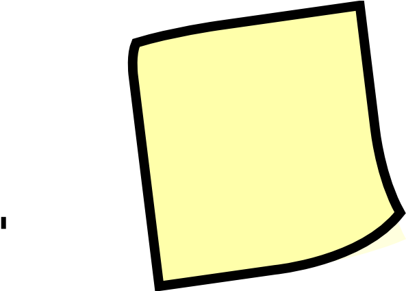 Stickynotes Svg Clip Arts 600 X 424 Px - Clip Art (600x424)