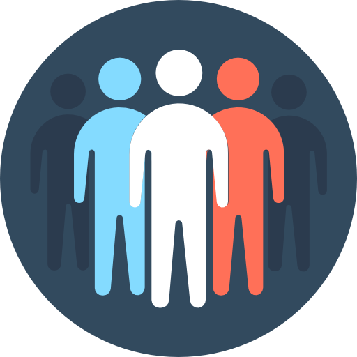 Team-4 - Team Flat Icon (512x512)