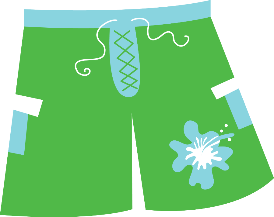Praia E Piscina - Swimming Shorts Clipart (1562x1239)