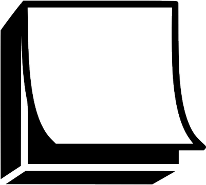 Black And White Pack Of Sticky Notes - Postit Icon Png (400x400)