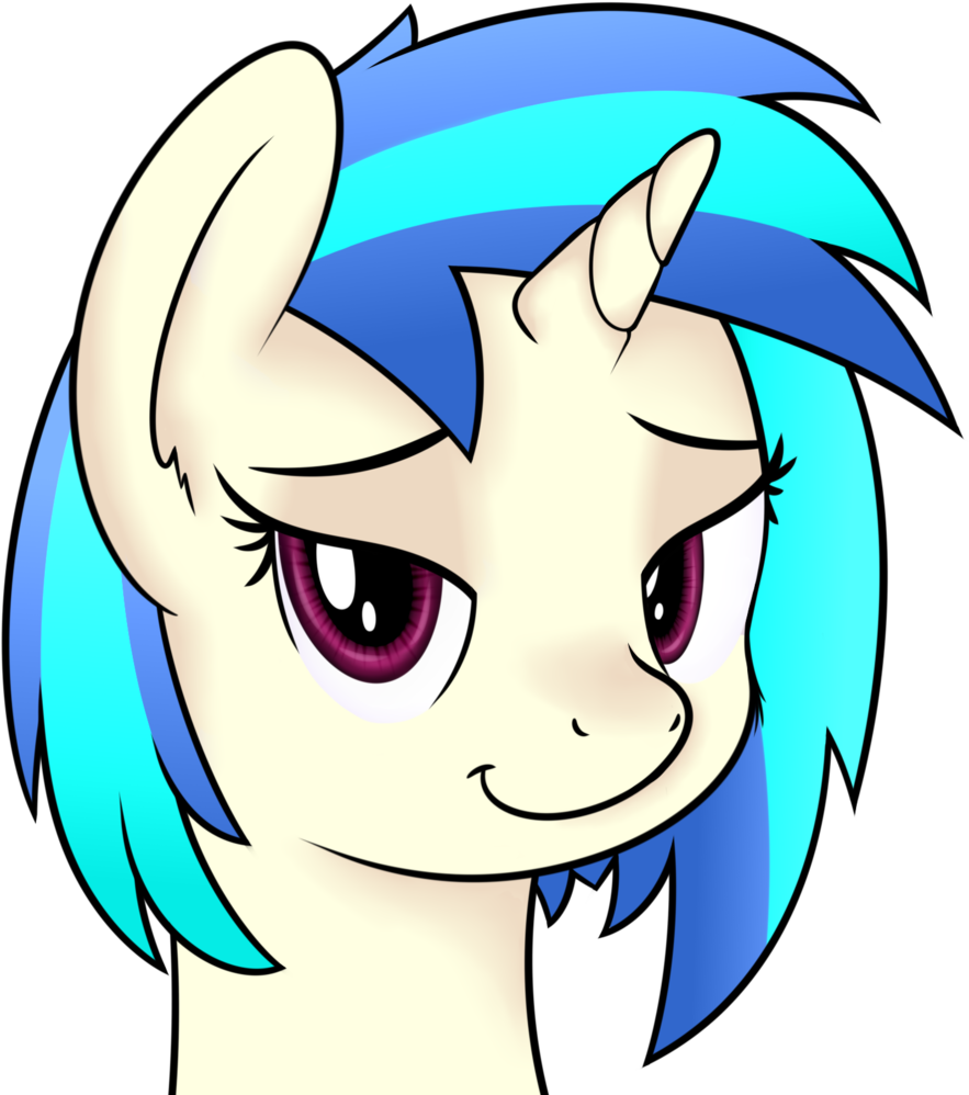 Djdavid98, Bedroom Eyes, Bust, Dj Pon-3, Looking At - Cartoon (888x1024)