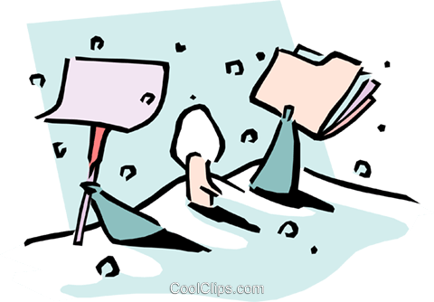Getting Snowed Under Royalty Free Vector Clip Art Illustration - Information (480x334)