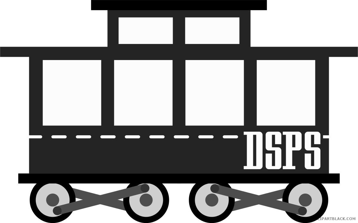 Passenger Train Transportation Free Black White Clipart - Tren Png (1200x750)