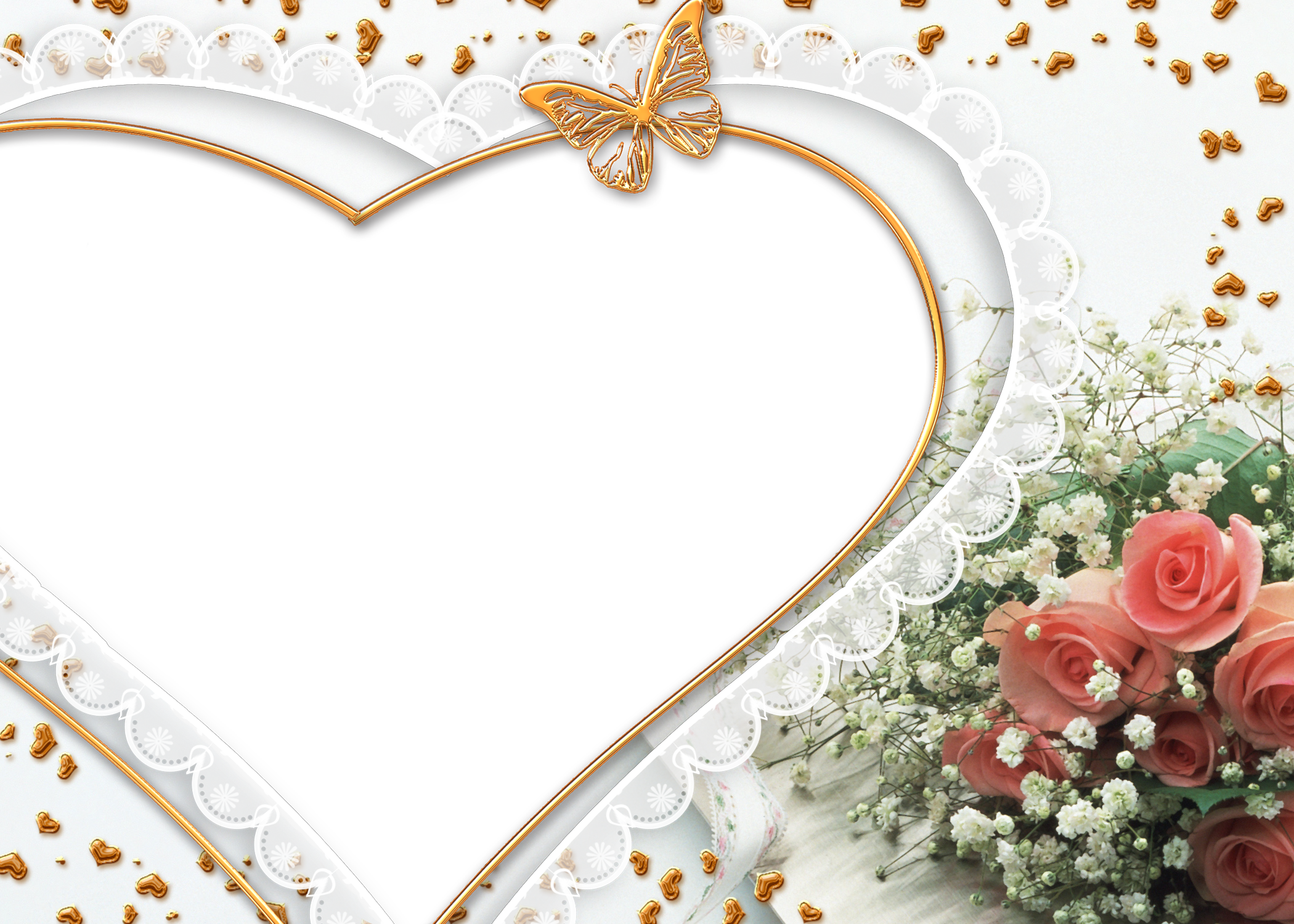 Heart Photo Frame Png Image - Ladies Women Diamond Ring Engagement Round Cut Color (2100x1500)
