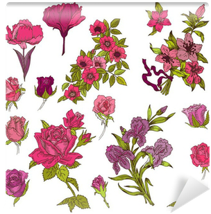 Detailed Hand Drawn Flowers - Design (400x400)