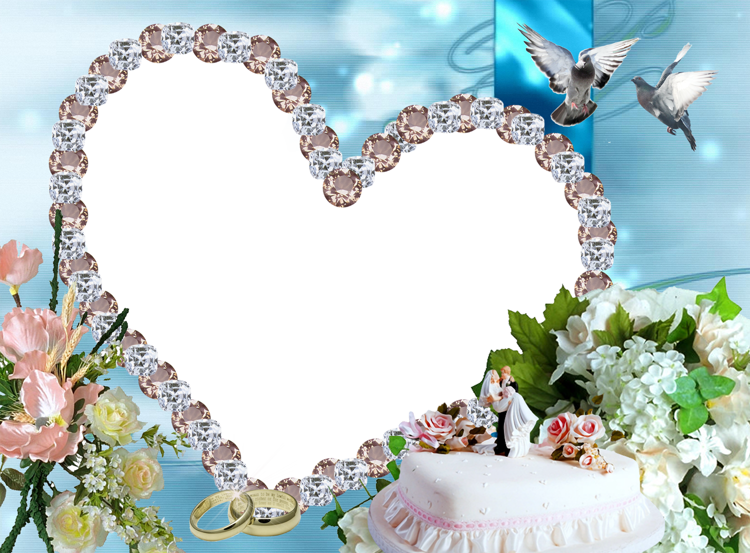 Wedding Photo Frames For Photoshop Free Download (1500x1107)