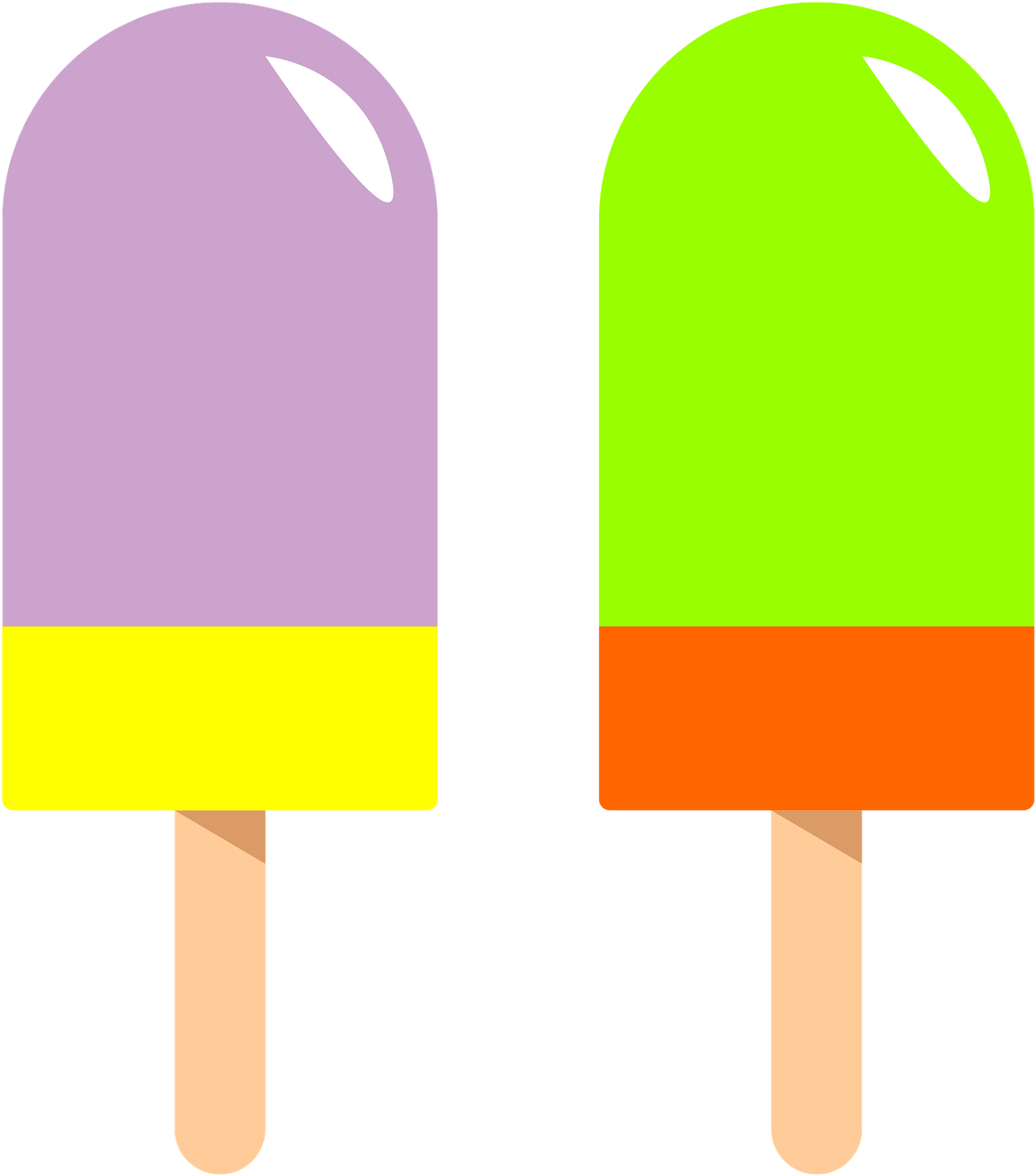 Popsicle Clipart Green - Imagen De Un Helado De Paleta (1920x1920)