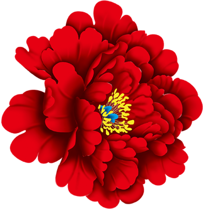 Moutan Peony Download Red - Diamond Painting Cross Stitch Patterns Flower Blue (996x884)