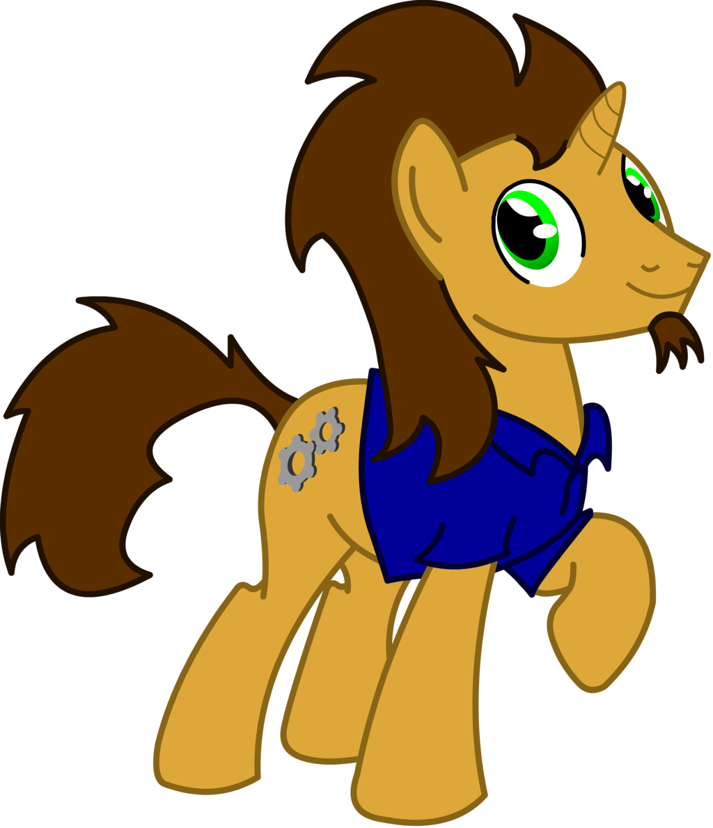 Gizmo Gear- My Little Pony Oc By Gusthebard - Boy My Little Pony (1024x1189)