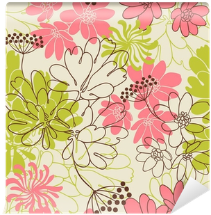 Vector Background With Hand Drawn Flowers - Shutterstock (400x400)