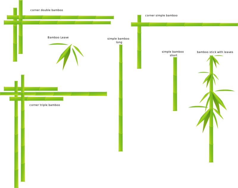Bamboo Clip Art - Bamboo Stick Clip Arts (800x632)