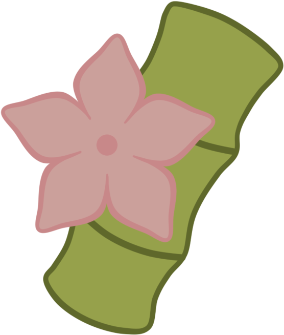 Bamboo Blossom Cutiemark By Kikyoyaoi - Mlp Bamboo Cutie Mark (993x804)