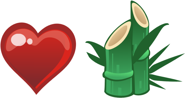 Bamboo Love By Kna - Heart (900x489)