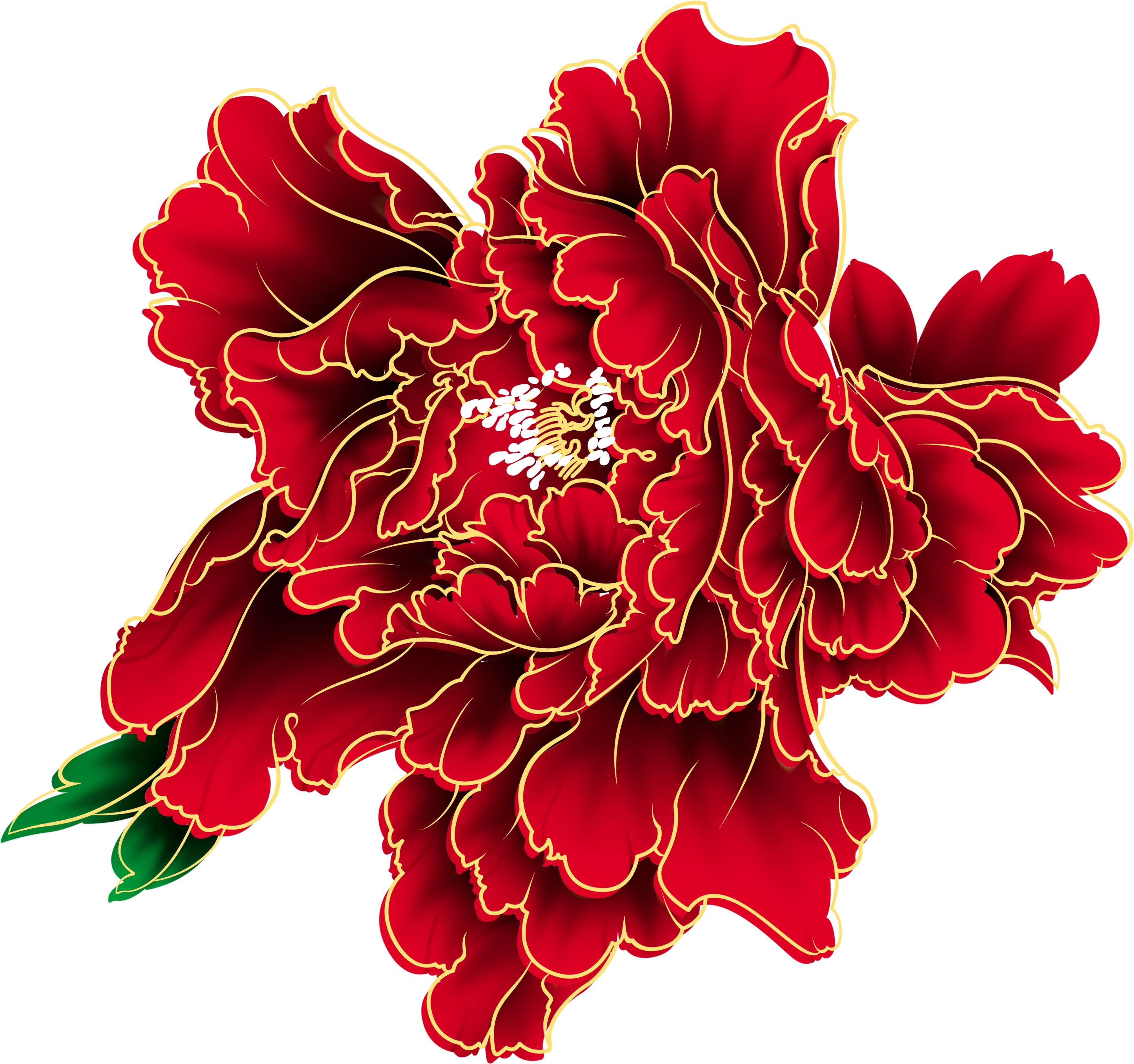 Chinese New Year Moutan Peony Firecracker Wallpaper - Chinese New Year Moutan Peony Firecracker Wallpaper (3356x3112)