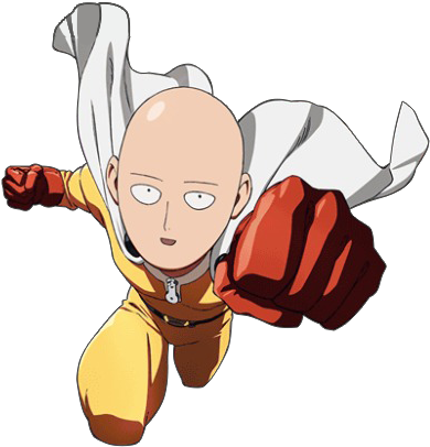 One Punch Man Clipart Weeb - One Punch Man Png (400x420)