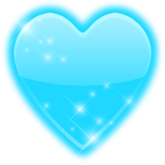 Share This Image - Sky Blue Heart Png (577x578)