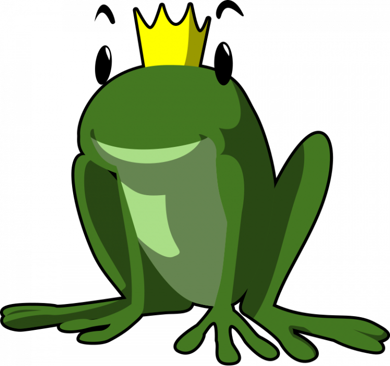 Fairy Tail Clipart Fairytale Wedding - Frog Prince Clipart (768x720)