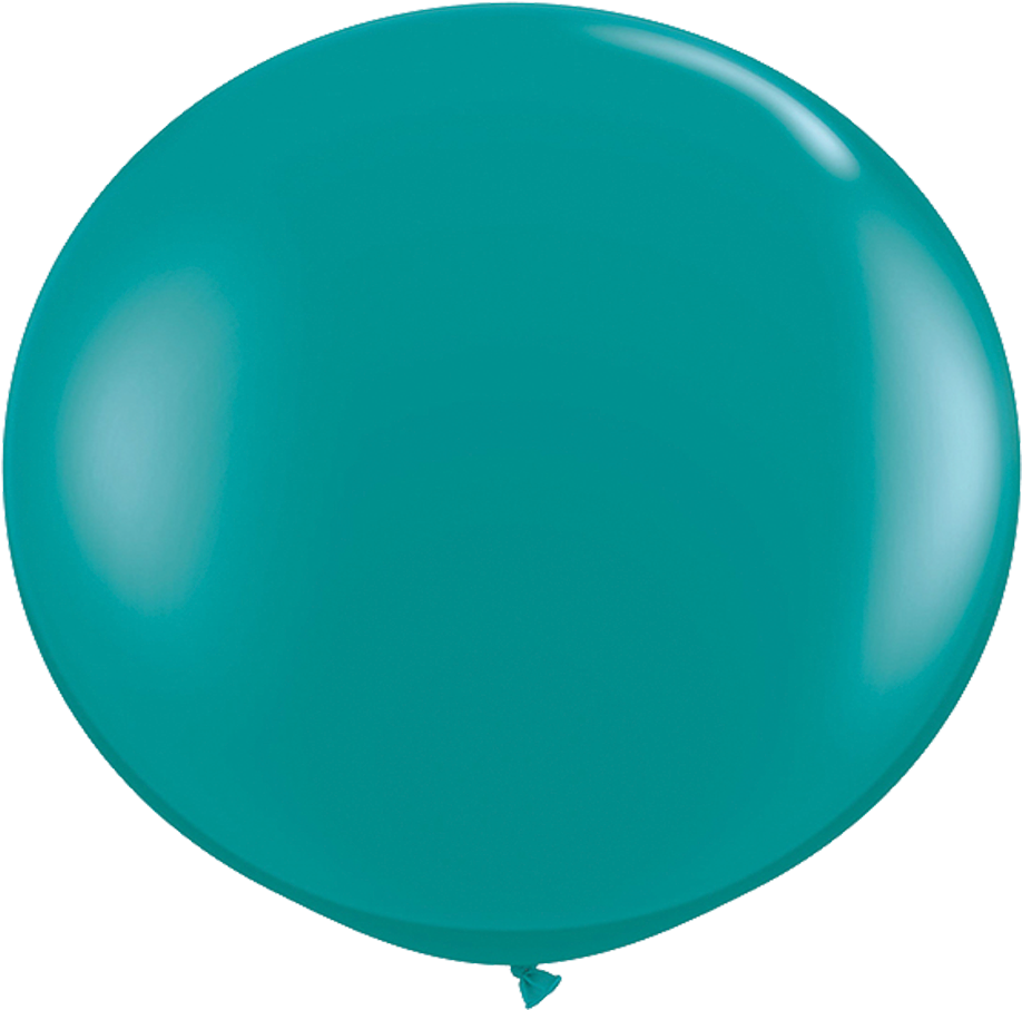 36" Jewel Teal Latex Balloon - One Big Balloon (1140x972)