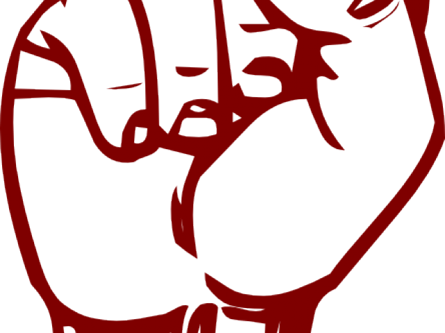 Punch Clipart Closed Hand - Sign Language Letter S (640x480)