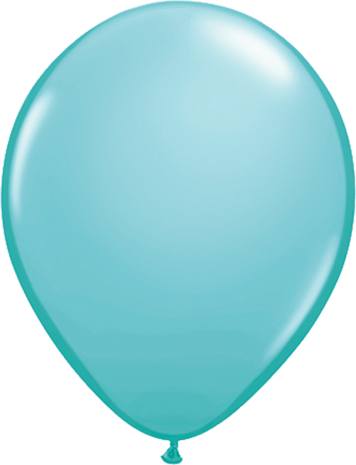 11" Caribbean Blue Latex Balloon - 5 Inch Pale Blue Latex Balloon (1140x972)